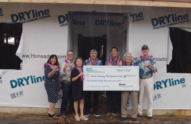 Nareit Hawaii Donates $130K For Affordable Housing - Kauai Now